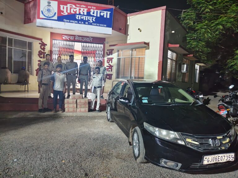 अवैध शराब परिवहन के विरुद्ध झाबुआ पुलिस की बड़ी कार्यवाही